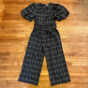 Habitual Girl Windowpane Plaid Jumpsuit